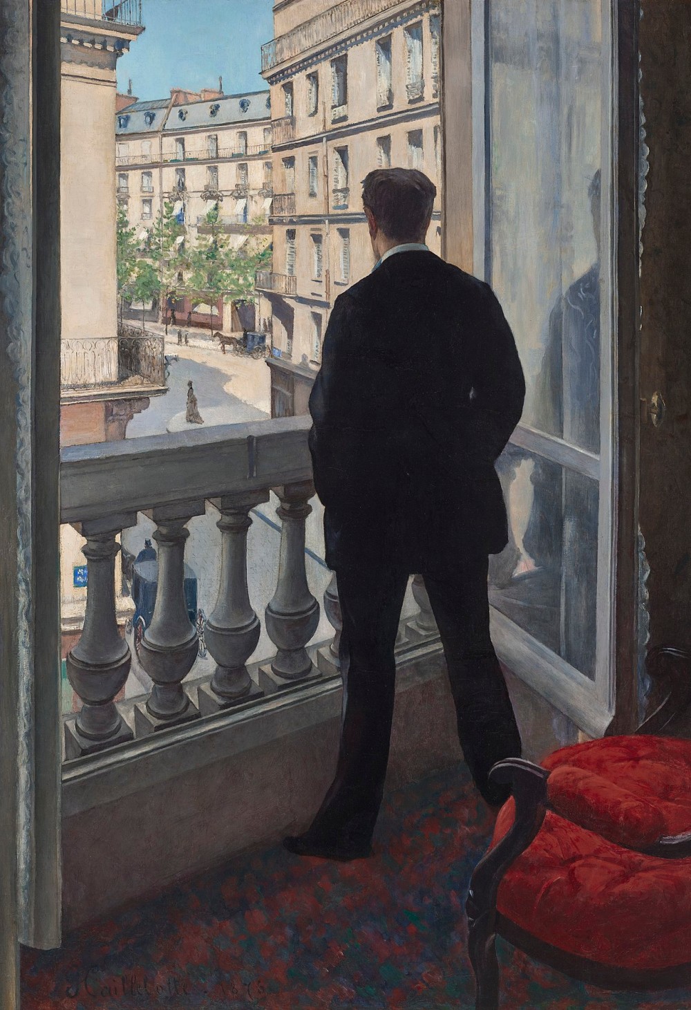 Gustave Caillebotte – Jeune homme à sa fenêtre, 1876