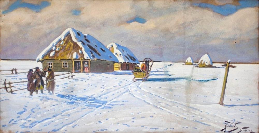 Julian Fałat – Pejzaż zimowy